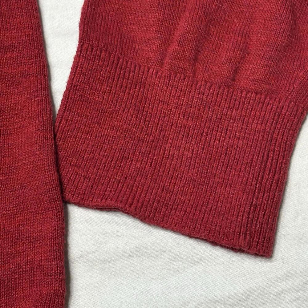 Banana Republics Organic SLUB Cotton Men’s Large Red Sweater - Picture 6 of 11